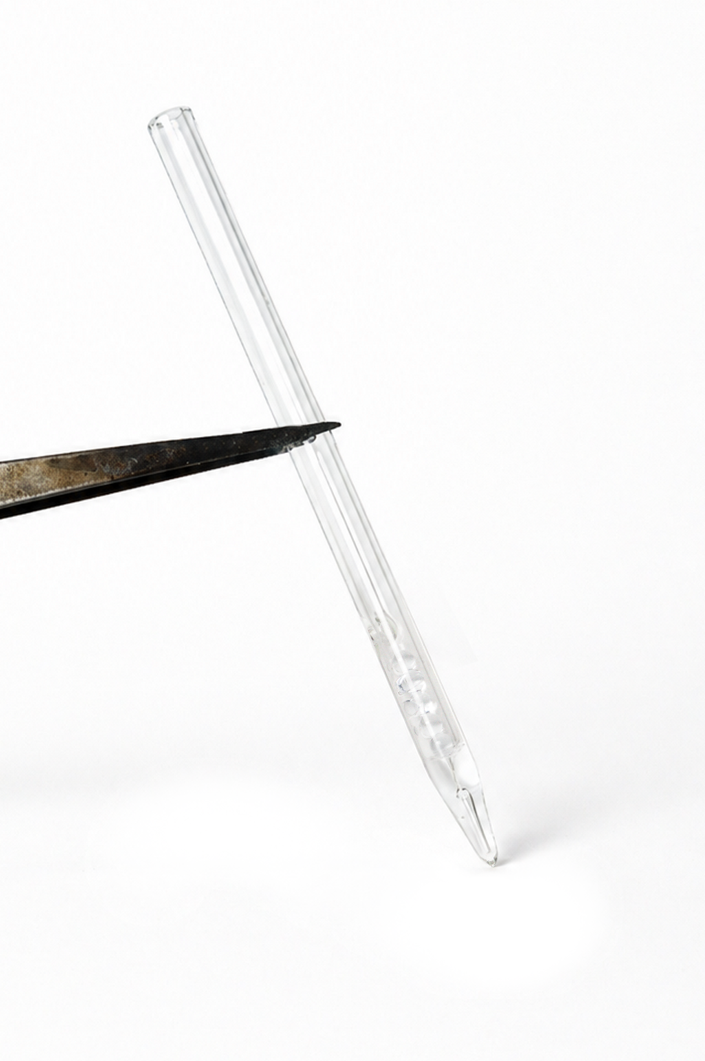 Plume en verre B1 / Pointe biseautée avec réservoir